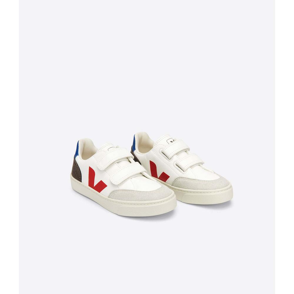 Veja V-12 CHROMEFREE Dječje Cipele White/Black | VEJA677-HR