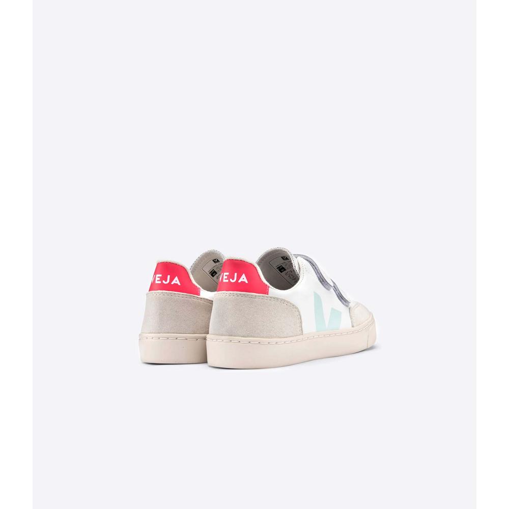 Veja V-12 LEATHER Dječje Tenisiće White/Beige | VEJA805-HR