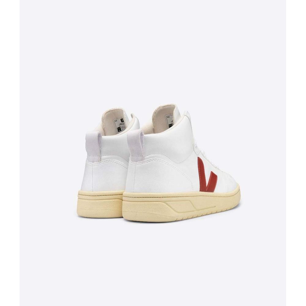 Veja V-15 CWL Ženske Visoke White/Red | VEJA272-HR