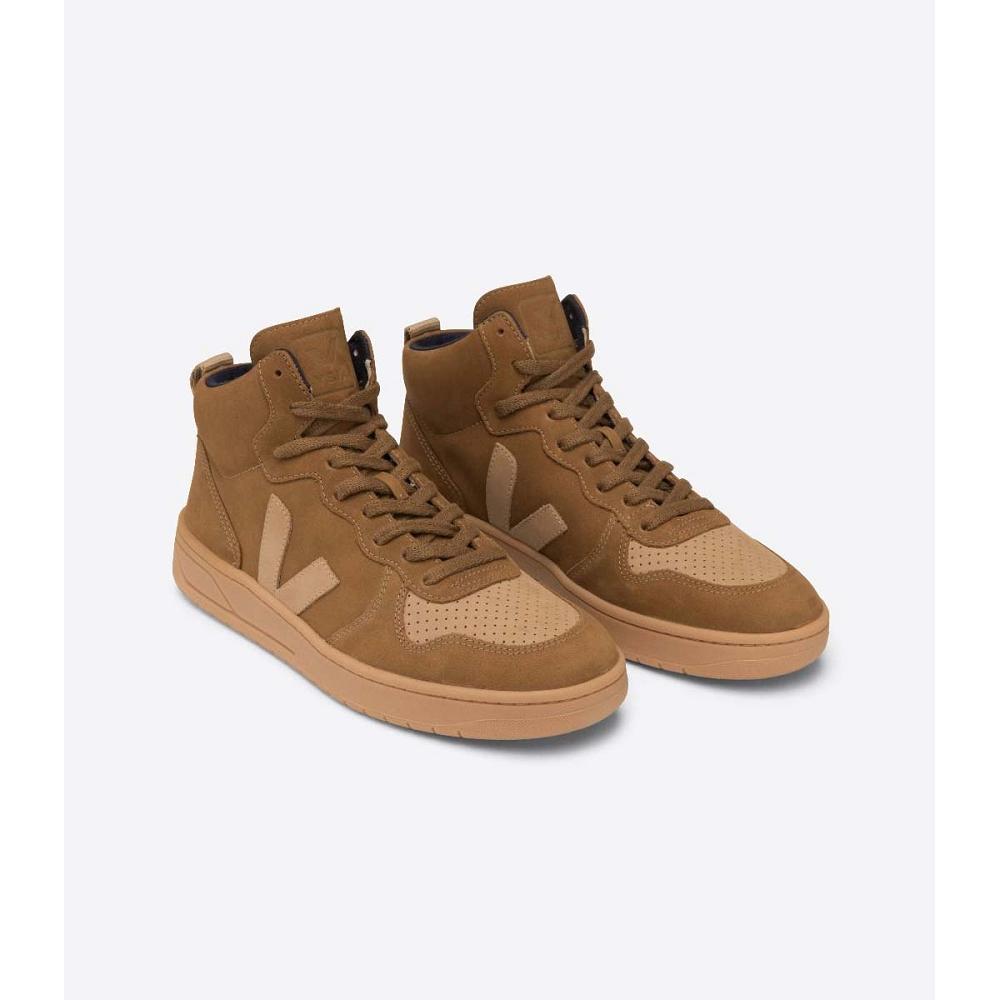 Veja V-15 NUBUCK Muške Visoke Smeđe | VEJA019-HR