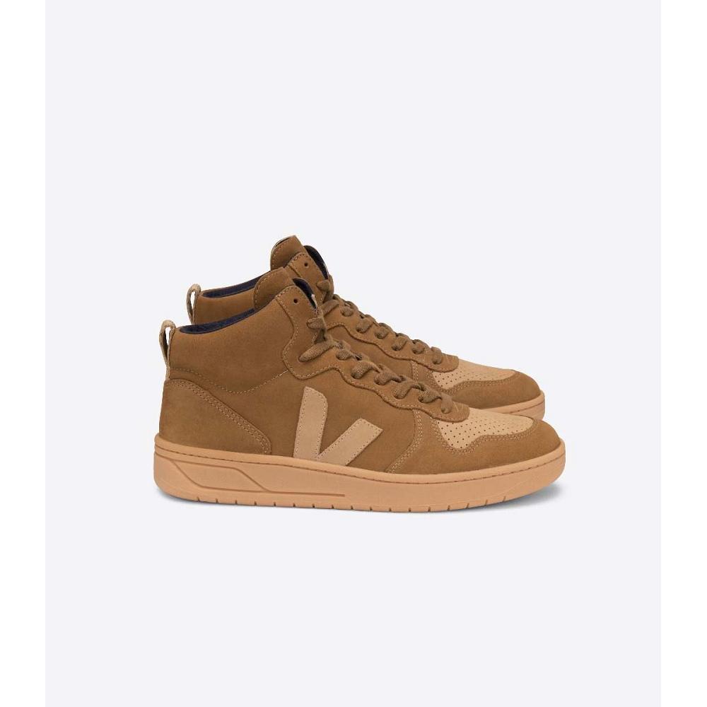 Veja V-15 NUBUCK Ženske Visoke Smeđe | VEJA268-HR