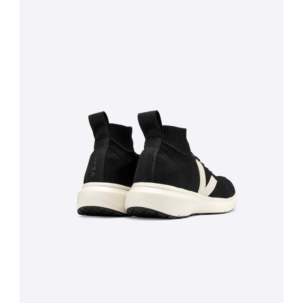 Veja V-KNIT RICK OWENS MID Muške Cipele Crne | VEJA189-HR