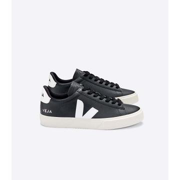 Veja CAMPO CHROMEFREE Ženske Low Tops Sneakers Black/White | VEJA522-HR