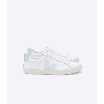 Veja ESPLAR LEATHER Ženske Tenisiće White/Blue | VEJA536-HR