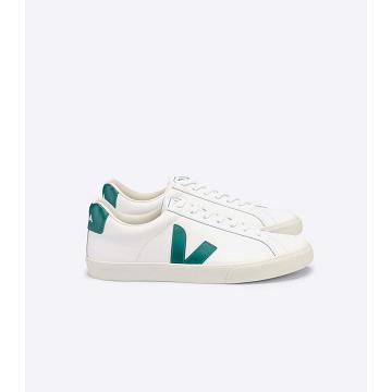 Veja ESPLAR LEATHER Ženske Tenisiće White/Green | VEJA546-HR