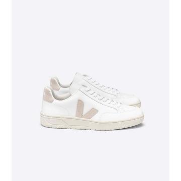 Veja V-12 LEATHER Muške Tenisiće White/Pink | VEJA243-HR